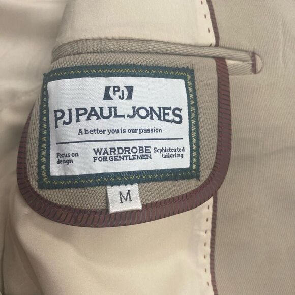 PJ PAUL‎ JONES Men’s Jacket Size Medium Brown Long Sleeve Casual New - Picture 5 of 12